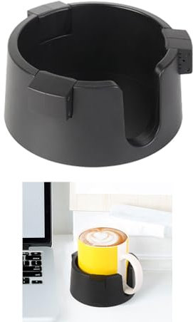 Wmzjnljy 1pc Anti-Spill Cup Holder Adhesive Desk Cup Holder Adjustable Inner Diameter Drink Coaster for Desk, Non Tipping Coaster Cup Holder for Office, Home, Desktop, Table(Z34-1)