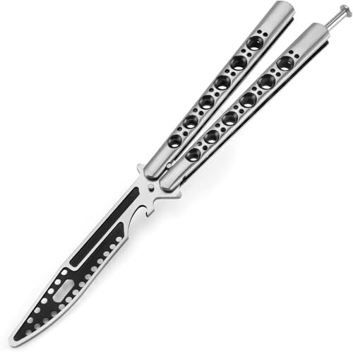 XCMC Balisong Butterfly Trainer Practice Butterfly Trainer Bottle Opener - NOT Real - NO Sharp - Unsharpened Blade 