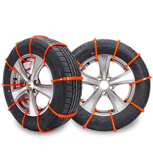 10 fascette for catene da neve universali antiscivolo resistenti all'usura for catene da neve for auto compatte, camion, SUV, pneumatici for auto invernali da neve.(10Pcs)