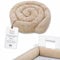 Totsy Baby Seitenschläferkissen Bettschlange Body Pillow 150 cm Lincoln - Kopfkissen lang Bettrolle Schlafkissen Nackenrolle Beige C