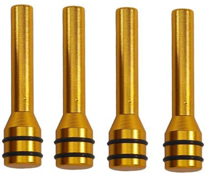 PUNICS AutoZugstiftknöpfe Kompatibel Mit Skoda Für Octavia A8 MK4 Für Enyaq IV RS Für VRS Autotürverriegelungsstange Türstift Verriegelungsknopf Lift Handel Aufkleber(Yellow)