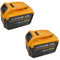 2Pack Battery for Dewalt XR 12000mAh Replacement DCB184 DCB200 DCB180 DCB182 DCB101 DCB107 DCB112 DCB105 DCB115 DCB203 Applicable to Dewalt Cordless Power Tools Batteries 12.0Ah with LED Indicator