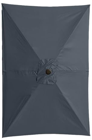 Cubierta de Repuesto para Sombrilla Rectangular de 2x3 Metros con Brazo Lateral | Parte Resistente Inclinable para Terraza, Jardín y Exterior