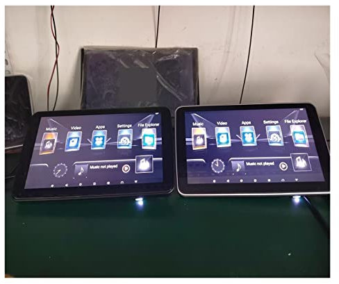 VCHICS Moniteur TV pour Appui-tête de Voiture, 2 écrans externes de 10,1 Pouces Écran d'appui-tête de 10,1 Pouces Écran arrière de 10,1 Pouces pour Les Longs trajets ou Les Vacances en Famille