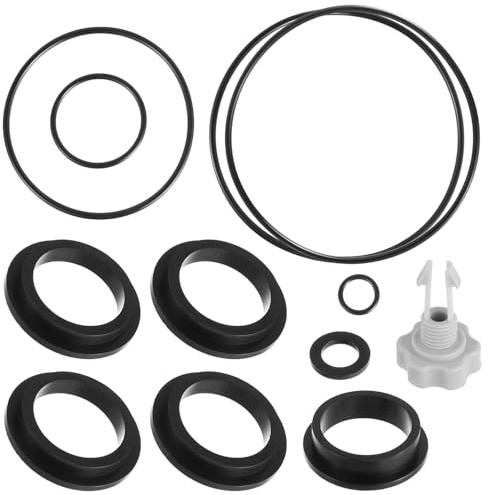 HUAREW Ricambi Filtro a Sabbia per Pompe Filtro a Sabbia Intex, Accessori per Piscina Intex Pool, 1 Valvola di Scarico dell'Aria e 11 Guarnizioni O-Ring, Parti di Ricambio 25013