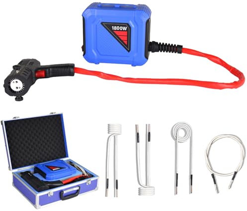 Flameless Induction Heater 1800W, Magnetic Heating Tool with 4 Coils for Bolt Removal