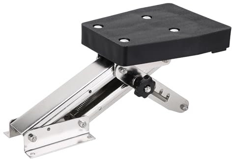 RiToEasysports Robuster Bootsmotorständer mit 304 Edelstahl 110 Lbs, Federnunterstützte Außenborder für Bootsbegeisterte