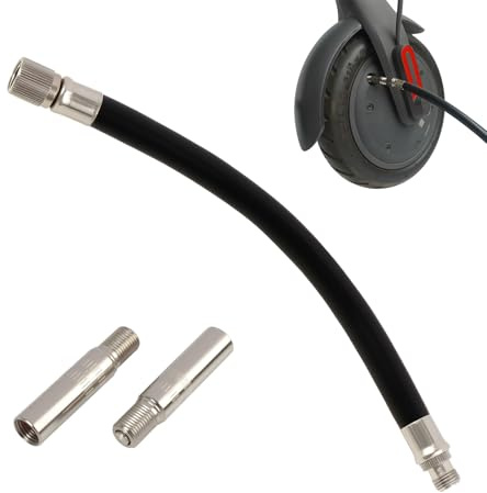 3 Piezas Extensión de Tapa de Válvula del Neumatico 160mm, 39mm Extensor Válvula Antirretorno Aire, Compatible con Coches, Motos, Bicicletas y Patinete, Adaptador Extensor de Válvula de Latón Duradero