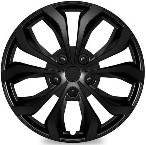 TangMiGe Universal Radkappen für 17 Zoll Räder, 17 Radzierblenden 4er Set, Radblenden (Schwarz, 17 Zoll)