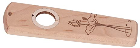 VGEBY Kompakte Kazoo-Flöte aus Holz, Spielgitarre, Ukulele, Begleitharmonika für Reisende (Ahorn)