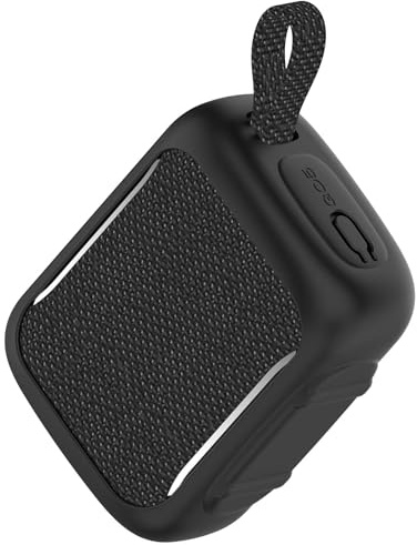 FTRONGRT Funda Compatible con JBL Go 5, Silicona Suave, Durable, Altavoz Bluetooth Estuche Protector.Negro