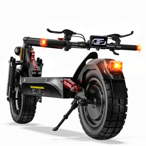 E Scooter mit Straßenzulassung,10 Zoll Elektroroller mit 12,5AH/15AH Batterie Max 70km Reichweite,Duales Bremssystem Und Doppelte Stoßdämpfung, E Roller für Erwachsene Pendeln und Geländefahrten