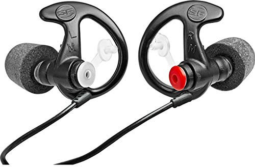 Surefire EarPro EP7 Sonic Defenders - Cuffie antirumore grandi, colore: Nero