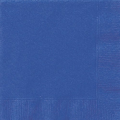 Papierservietten - 16,5 cm - Königsblau - Packung mit 20 Stück