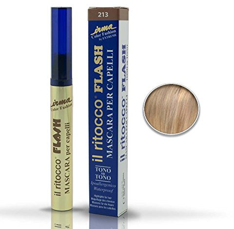 Extreme Makeup Mascara Ritocco Flash BIONDO DORATO - Tubetto - Senza Alcool - Pen - 1 Unità - Tutti i Tipi di Capelli - Biondo