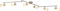 Deckenstrahler 6 Flammig Deckenleuchte Wohnzimmer Lampe Holz Applikation Bewegliche Spots (Deckenlicht, Deckenlampe, Wohnzimmerlampe, Strahler, Flurlampe)