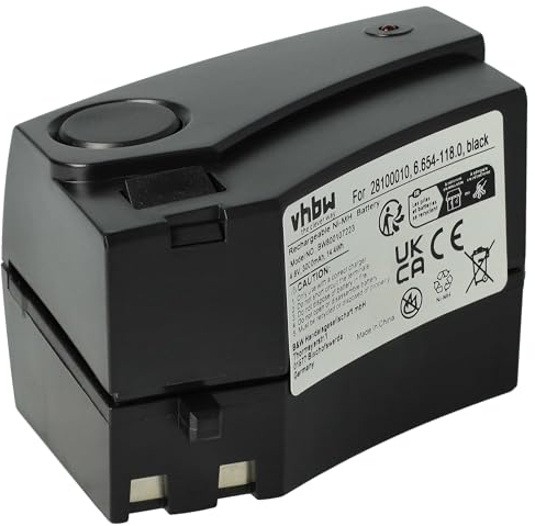 vhbw 1x batería Compatible con Kärcher KB 5 aspiradora Negro (3000 mAh, 4,8 V, NiMH)