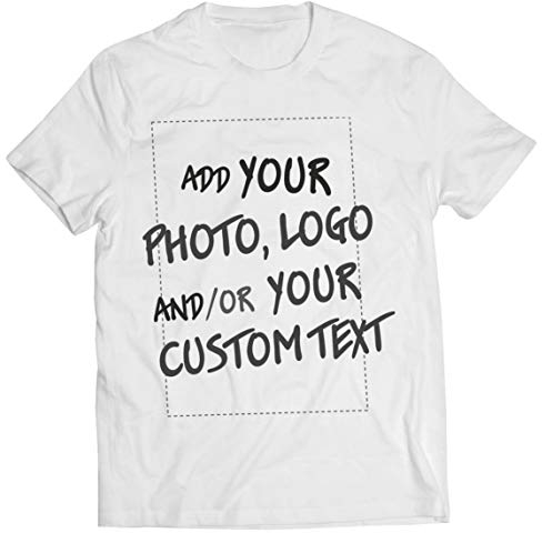 lepni.me Tee Shirt Homme Personnalisable Cadeaux Ajouter Un Logo d'entreprise Design Personnel ou Une Photo pour Cadeau (XXL Blanc Multicolore)