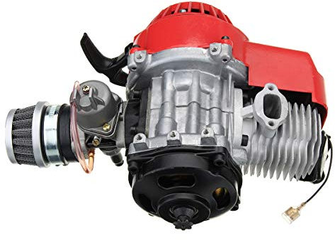 C-FUNN Moteur 49Cc 2 Temps Moto Moto Mini Dirt Pocket Bike Quad Quad - Bleu