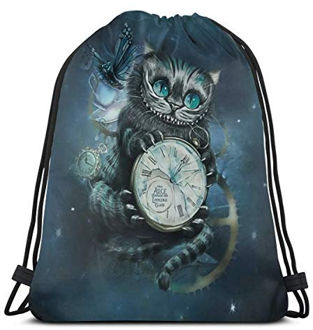 FASHIONDIY Alice Kordelzug-Taschen, Sporttasche, Sporttasche, beliebter Spiel-Rucksack für Reisen