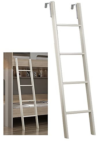 Hochbett Leiter Doppelstockbettleiter aus Metall, Abnehmbare Bettleiter mit Hakenbefestigung, Platzsparende Trittleitern für Wohnmobile/Loft/Wohnwagen/Kinderzimmer für Erwachsene