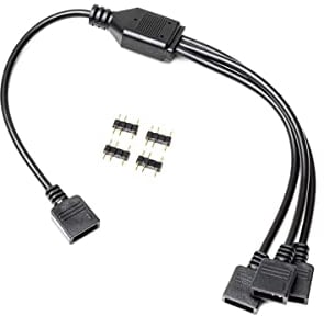 Odestar EK Water Blocks kompatibles EK-Loop D-RGB Splitterkabel, 3-Fach - schwarz