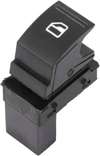 AUTOZOCO Interruptor de ventana eléctrica, Botón elevalunas, Interruptor de control de ventana, Interruptor de ventanilla eléctrica, OEN 1T0959851, compatible con Seat y VW, 3 pines
