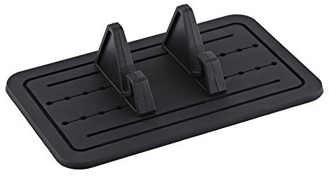 BOROCO Support Telephone Voiture, Amélioré Porte Téléphone Voiture Tableau de Bord Silicone, Opération à Une Main Car Phone Holder pour Smartphones iPhone Samsung Xiaomi