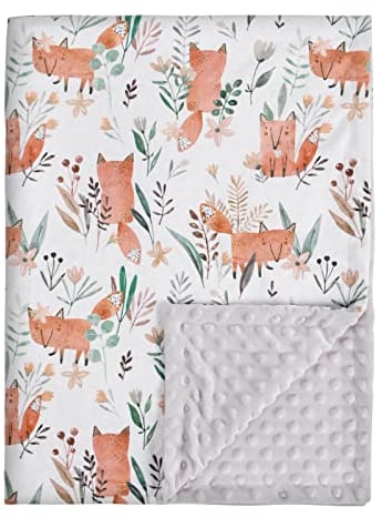 Soarwg Kids Babydecken 75 x 100 cm, Unisex, Neugeborene, dick, superweiche Fuchs-Schlafdecken für Kleinkinder, Kinder, Babys, Mädchen, Jungen, Kinderzimmer, Bettdecke, Geschenke