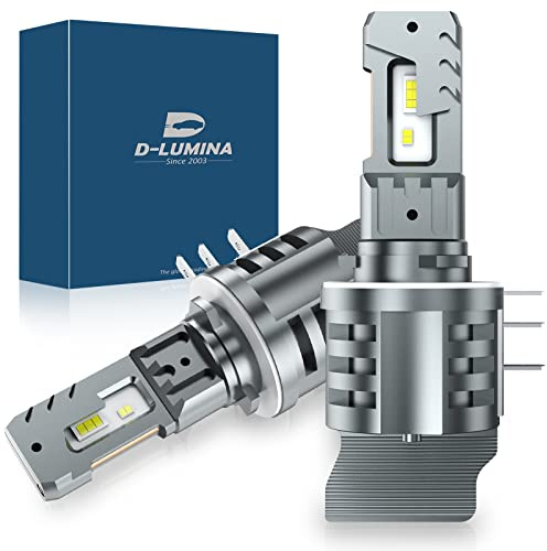 D-Lumina H15 Bombilla LED para faros delanteros Canbus sin errores 40 W + 10 W (luz diurna) 12000 lm Auto Car Lamp Lights Conversion Bombilla 6500 K - 2 años de garantía (2 piezas), Blanco
