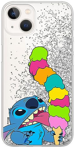ERT GROUP mobile phone case for Apple Iphone 13 MINI original and officially Licensed Disney pattern Stitch 015 optimally adapted to the mobile phone, with glitter overflow effect