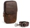 Hengwin Gürteltasche mit Gürtelschlaufe und Gürtelclip, Echtes Leder Handytasche Für Reisen, Outdoor-Aktivitäten, Freizeitkleidung und Jede Gelegenheit Tasche, handyhalter Umhängetaschen (Kaffee)