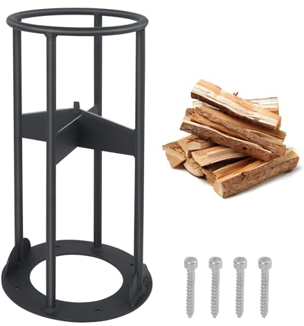 Julymoda Manueller Holzspalter, 2024 Upgarded Brennholz Keil Anzündspalter Anzündholz Handholzspalter Werkzeug für Camping Picknick