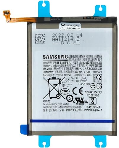 INNCOMM Batterie EB-BA315ABY für Samsung Galaxy A22 4G A32 4G | Smartphone Handy Akku Original GH82-25567A | Li-Ion Zellen | 3.86V 5000mAh | Ersatzakku Markenakku | mit Würfel