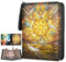 TCGUARD Sammelkarten Album für MTG, für 900 Karten, MTG Binder für Standardkarten, Karten Sammelalbum für YGO/PTCG Spielkarten für Kinder (9 Fächer, Gold)