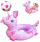 Bekecidi Aufblasbare Poolartikel für Kinder, Rosa Dinosaurier-Schwimmring Mit 12 Zoll Aufblasbarem Wasserball, Aufblasbares Strandspielzeug für Sommerstrand, Schwimmbecken, Wasserparty