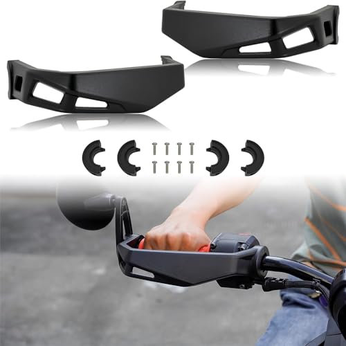 Aluminium Handschützer Handschützer Kit für Can-Am Ryker - 600 900 Sport & Ryker Rally Edition Alle Modelle (2Pcs,Replace #219400998),Schwarzer Handschutz vorne Zubehör