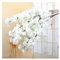 AMEEDA Künstliche Blumen Künstliche Kirschblüte, rosa, weißer Kirschbaum, Seidenblume, Frühlingskirsche, DIY Bonsai-Bogen, Hochzeits-Requisiten, Heimdekoration(B1 White)
