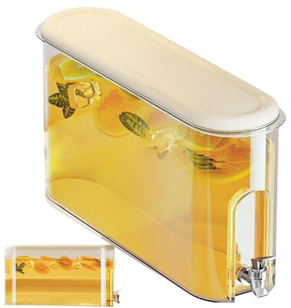 Contenitore per bevande per frigorifero – Contenitore per bevande di alta qualità, compatto e a prova di perdite per il frigorifero, porta bevande di alta qualità, mantiene le bevande fredde e