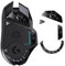 immoenuc Glass Mouse Skates for Logitech G502 Lightspeed Wireless Gaming Mouse Feet Pads Smooth Durable Game Mouse Accessories Slimmer Toughened Glass Fabrication (Printing Pattern)