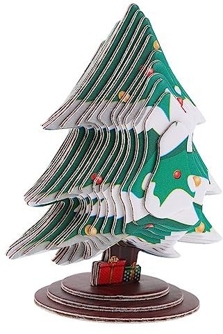 CRILSTYLEO 1 Juego 3D Rompecabezas Estéreo Pequeño Árbol De Navidad Decoración del Árbol De Navidad 3D DIY Modelo De Árbol De Navidad DIY Árbol De Navidad Modelo Kits Árbol De Navidad