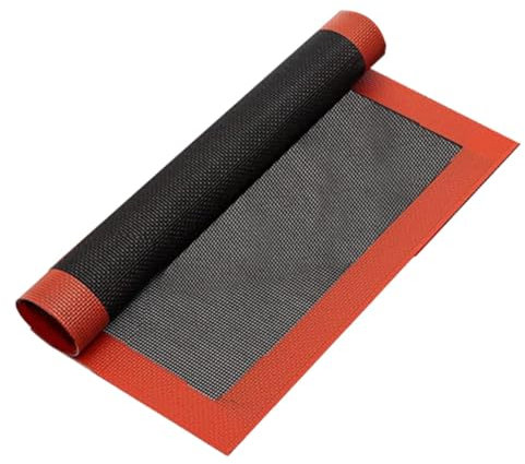Alfombrilla de silicona perforada de fibra de vidrio de 40 x 60 cm, para hornear, bandejas de silicona reutilizables para horno, resistentes al calor, reutilizables, para pan, horno o sartén
