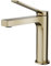 EMKE Wasserhahn für Badezimmer, Champagnergold, mit Neoperl Belüfter, Waschtischarmatur aus massivem Messing, Keramik-Kartusche, einfache Installation, wassersparend, 195 x 173 x 46 mm