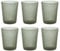 Memento Set 6 bicchieri acqua in pasta di vetro 300cc (Grigio)
