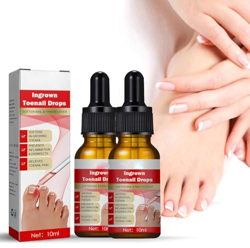 2PCS Ingrown Toenail Treatment Drop,Cuticle Care Oils for Ingrown Toenails - Trimming Toenail Softening Drops Natural Ingrown Toenail Correction Fungal Nail