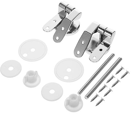 Gatuida Bisagra Metalica Para Tapa De Inodoro De Fijaciones Tornillos Accesorios Para Asiento De Inodoro Para Reparaciones Baño