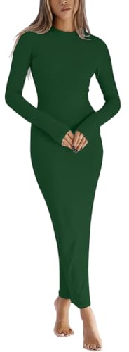 LACOZY Long Sleeve Midi Dress Sexy Fitted Bodycon Formal Cocktail Dresses | Fall Long Sleeve Midi Dress, Sexy, Fitted Bodycon Pencil Dresses, Formal, Cocktail Wedding Party Dresses, Long Dress