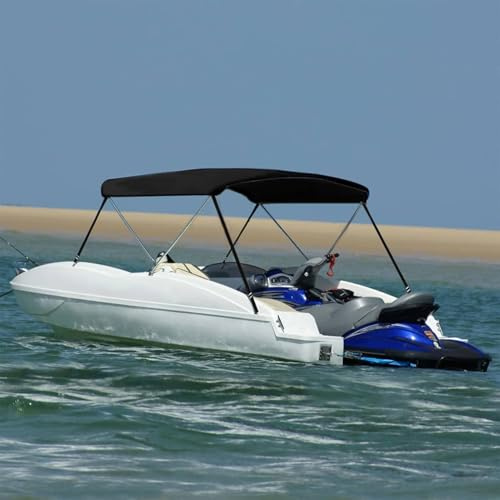 Rantry 2-Bow Bimini-Top mit Seitenteilen | UV-beständig | Schwarz | 180x150x110 cm | Mit Aufbewahrungstasche Model94797