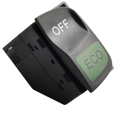 Durashmall Auto Start Stop ECO Ausschalter Schwarz ABS PP Kunststoff 4 Pin Einzelknopf für Smart Fortwo 451 2008 bis 2015 Modell A4518204410 Hitzebeständig Einfach