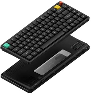EirenePer Clavier mécanique sans Fil à Profil Bas Compatible avec Certains claviers à Disposition 75%(Nebula Dark)